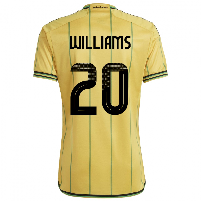 Børn Jamaica Victoria Williams #20 Gul Hjemmebane Spillertrøjer 24-26 Trøje T-Shirt