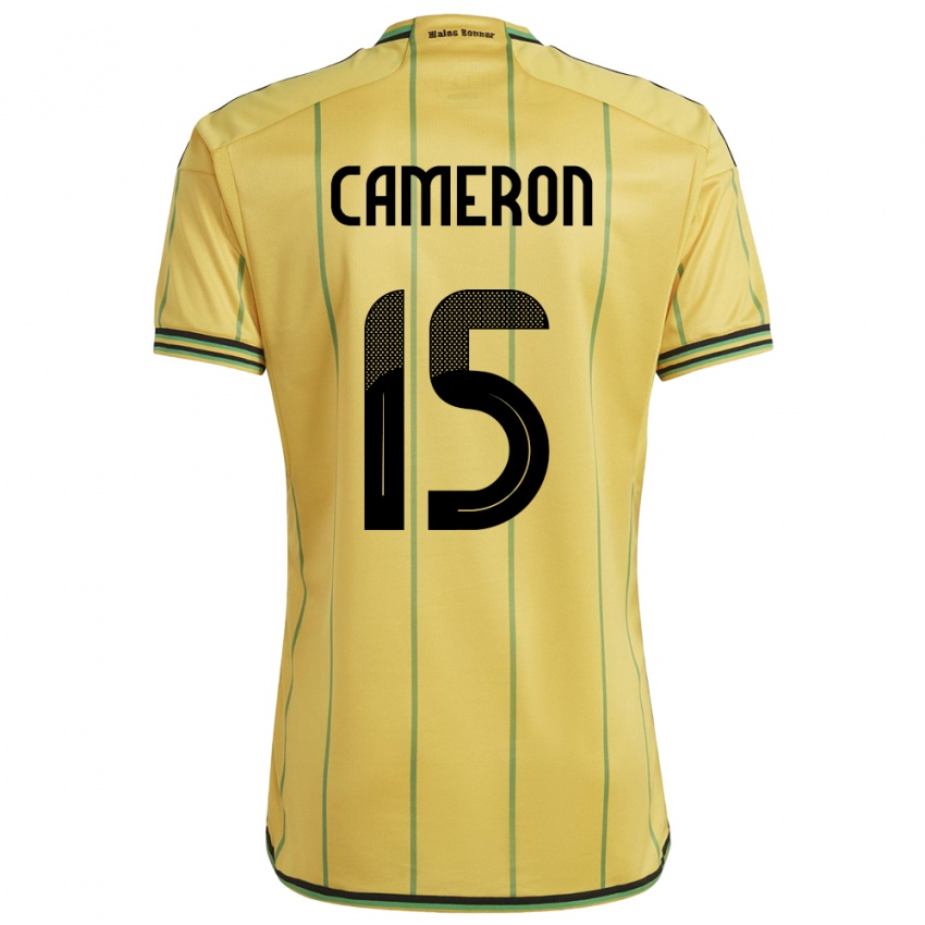 Børn Jamaica Tiffany Cameron #15 Gul Hjemmebane Spillertrøjer 24-26 Trøje T-Shirt