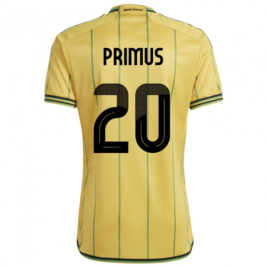 Børn Jamaica Atlanta Primus #20 Gul Hjemmebane Spillertrøjer 24-26 Trøje T-Shirt