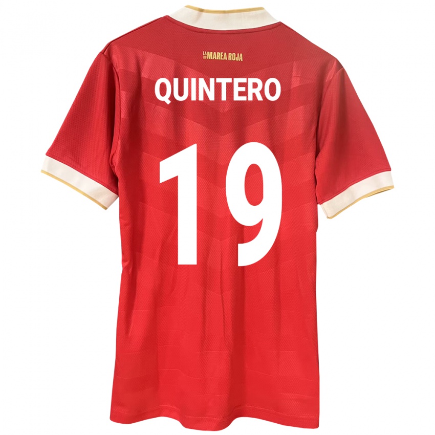 Børn Panama Alberto Quintero #19 Rød Hjemmebane Spillertrøjer 24-26 Trøje T-Shirt