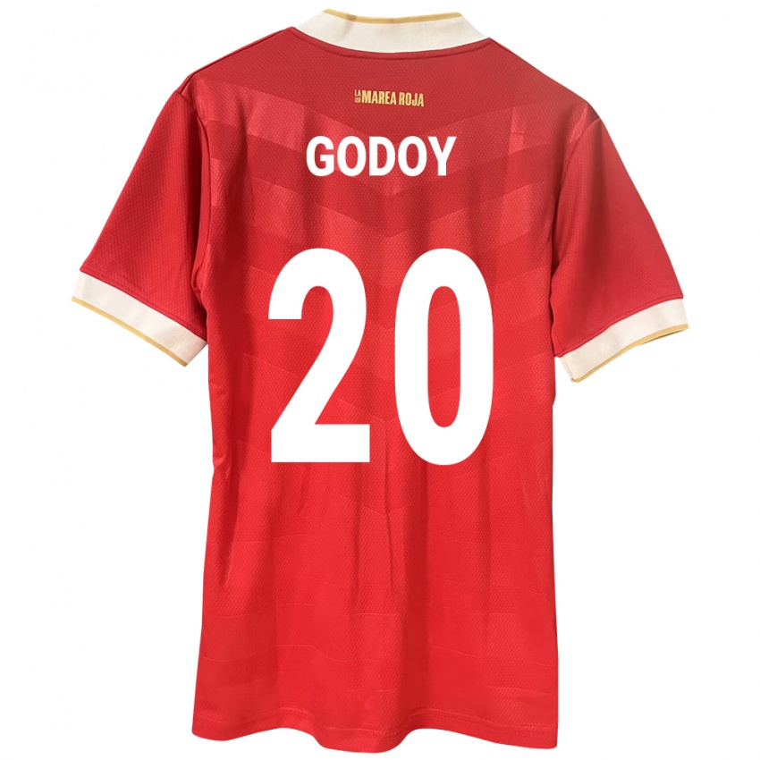 Børn Panama Aníbal Godoy #20 Rød Hjemmebane Spillertrøjer 24-26 Trøje T-Shirt