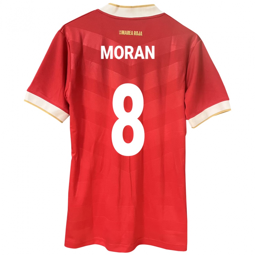 Børn Panama Martín Morán #8 Rød Hjemmebane Spillertrøjer 24-26 Trøje T-Shirt