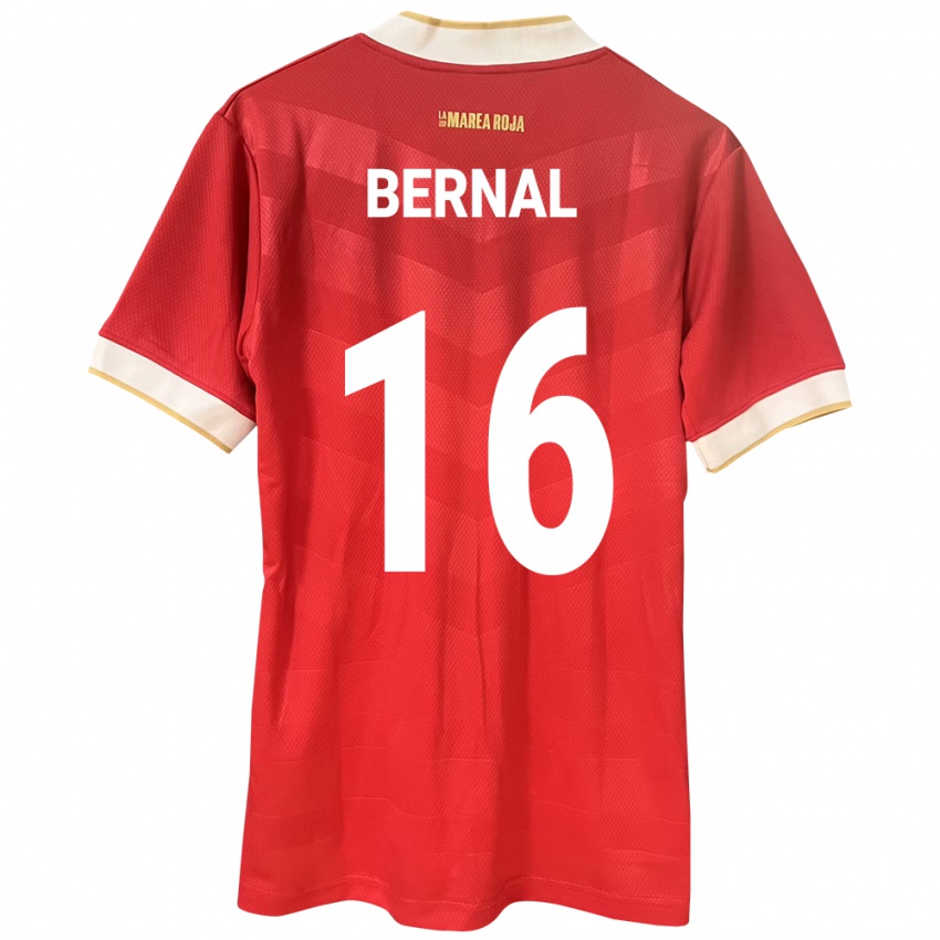 Børn Panama José Bernal #16 Rød Hjemmebane Spillertrøjer 24-26 Trøje T-Shirt