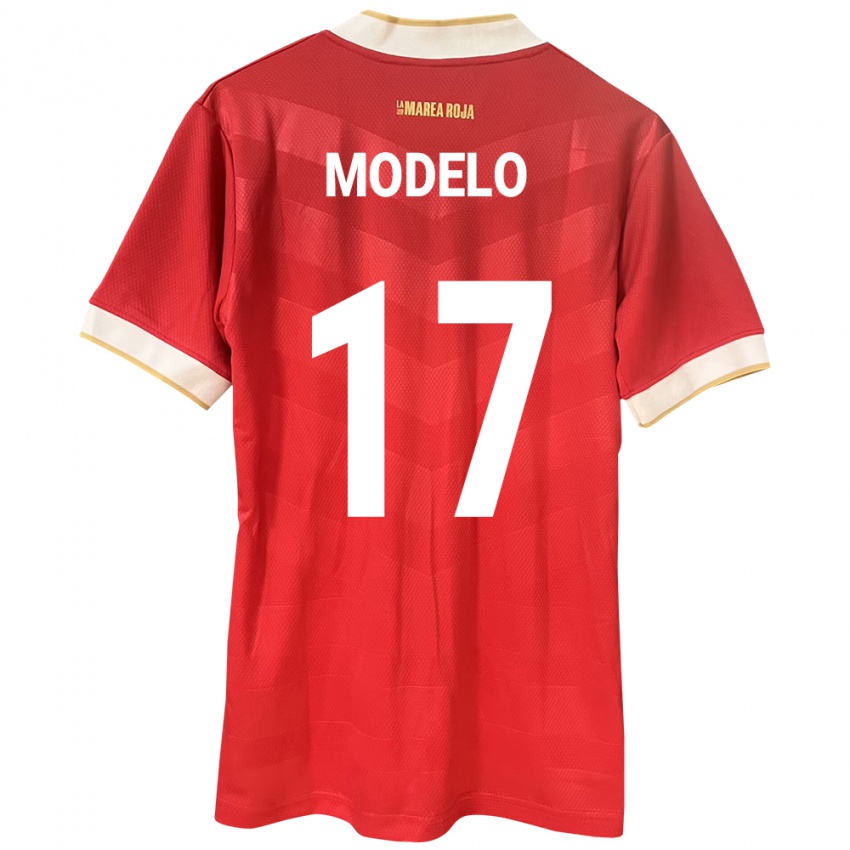 Børn Panama Aimar Modelo #17 Rød Hjemmebane Spillertrøjer 24-26 Trøje T-Shirt