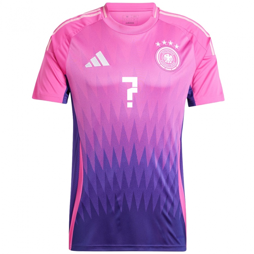 Børn Tyskland Dit Navn #0 Pink Lilla Udebane Spillertrøjer 24-26 Trøje T-Shirt