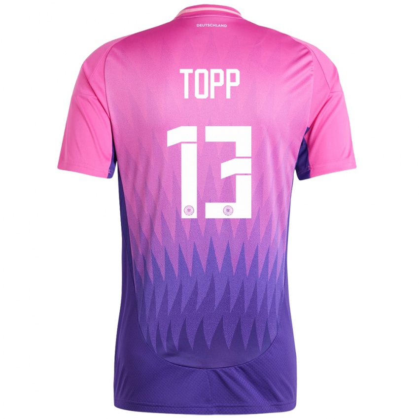 Børn Tyskland Keke Topp #13 Pink Lilla Udebane Spillertrøjer 24-26 Trøje T-Shirt