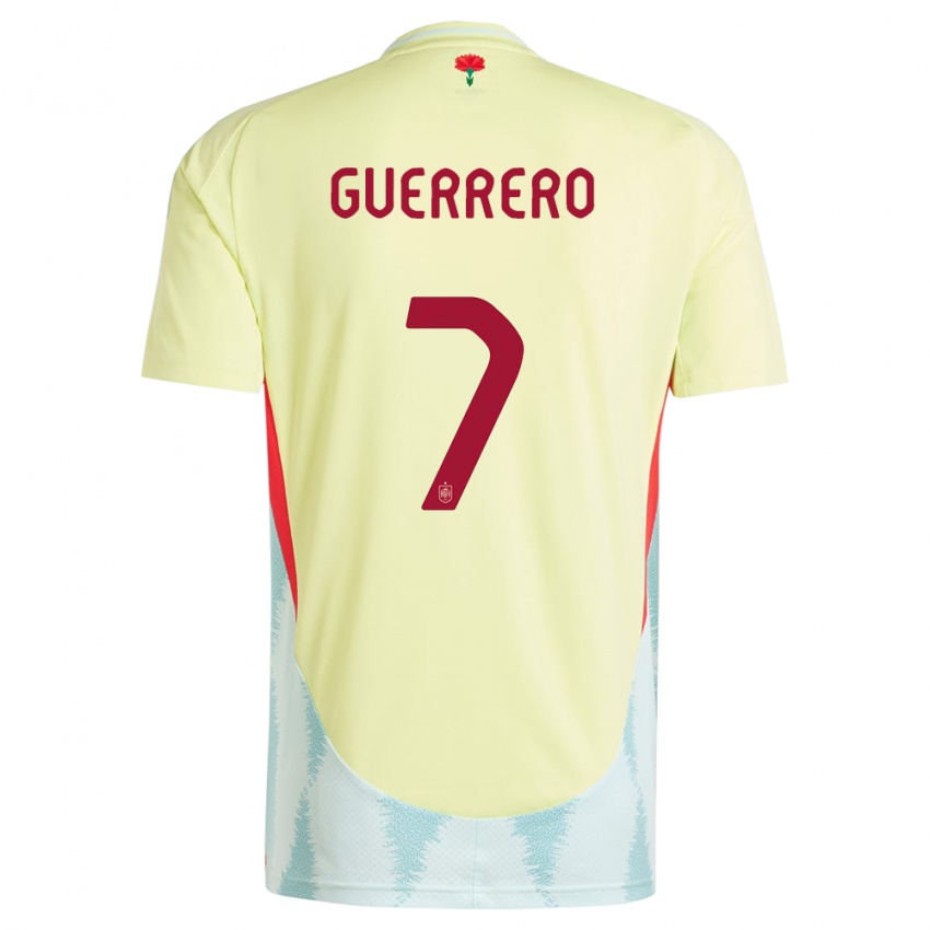 Børn Spanien Irene Guerrero #7 Gul Udebane Spillertrøjer 24-26 Trøje T-Shirt