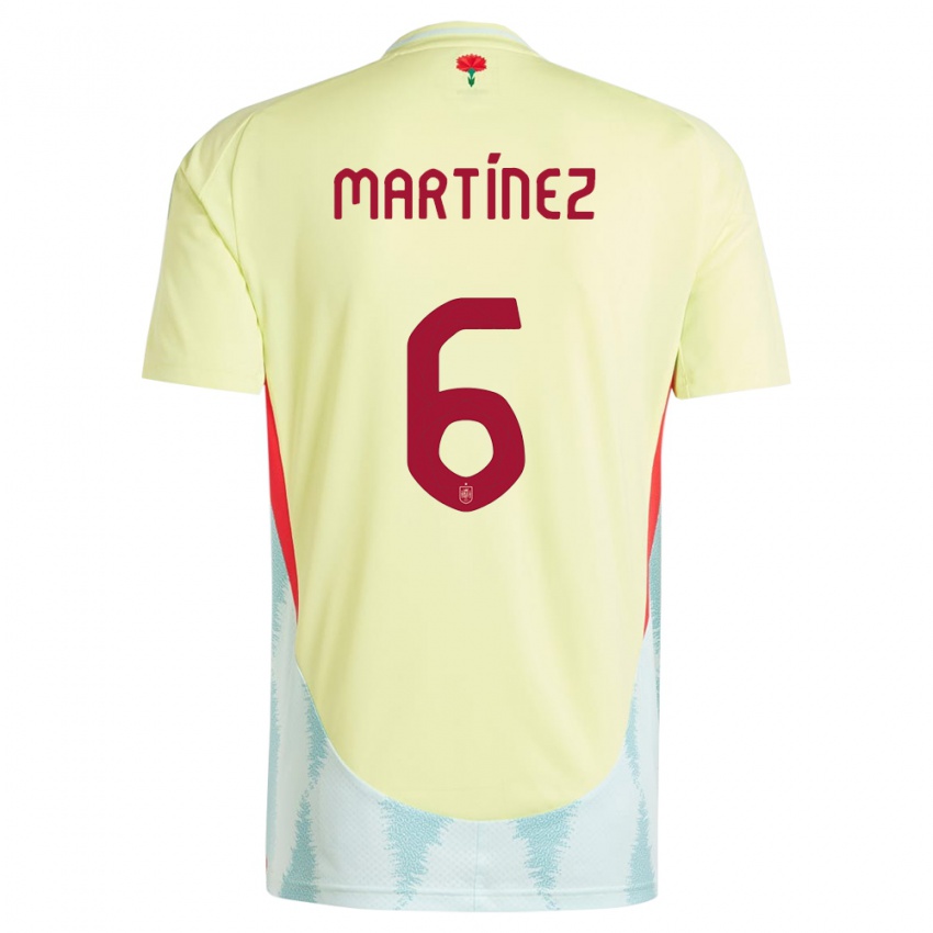 Børn Spanien Roger Martinez #6 Gul Udebane Spillertrøjer 24-26 Trøje T-Shirt