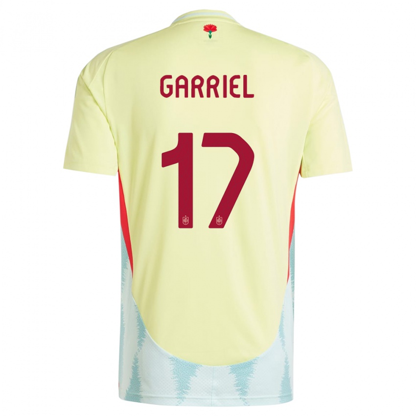 Børn Spanien Ivan Garriel #17 Gul Udebane Spillertrøjer 24-26 Trøje T-Shirt