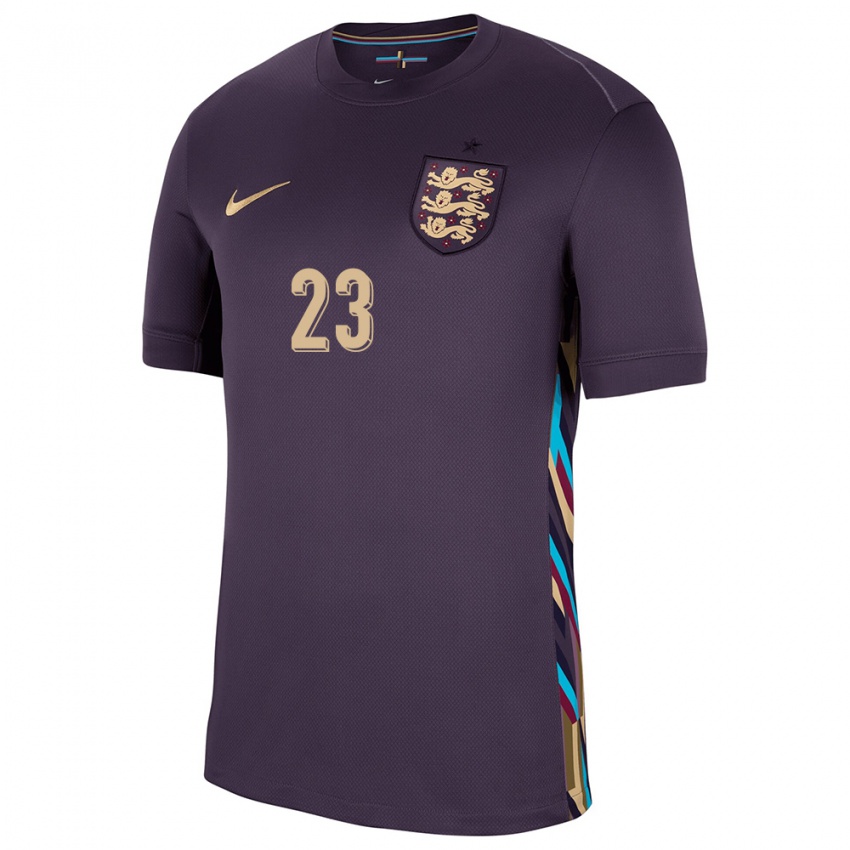 Børn England Lucy Staniforth #23 Mørk Rosin Udebane Spillertrøjer 24-26 Trøje T-Shirt