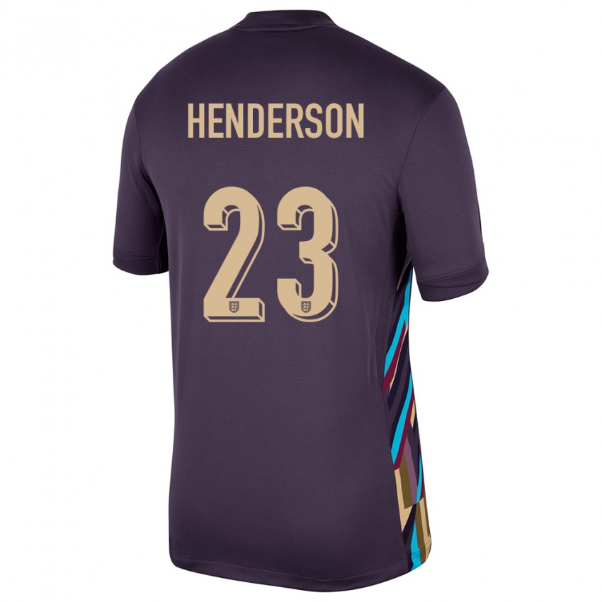 Børn England Dean Henderson #23 Mørk Rosin Udebane Spillertrøjer 24-26 Trøje T-Shirt