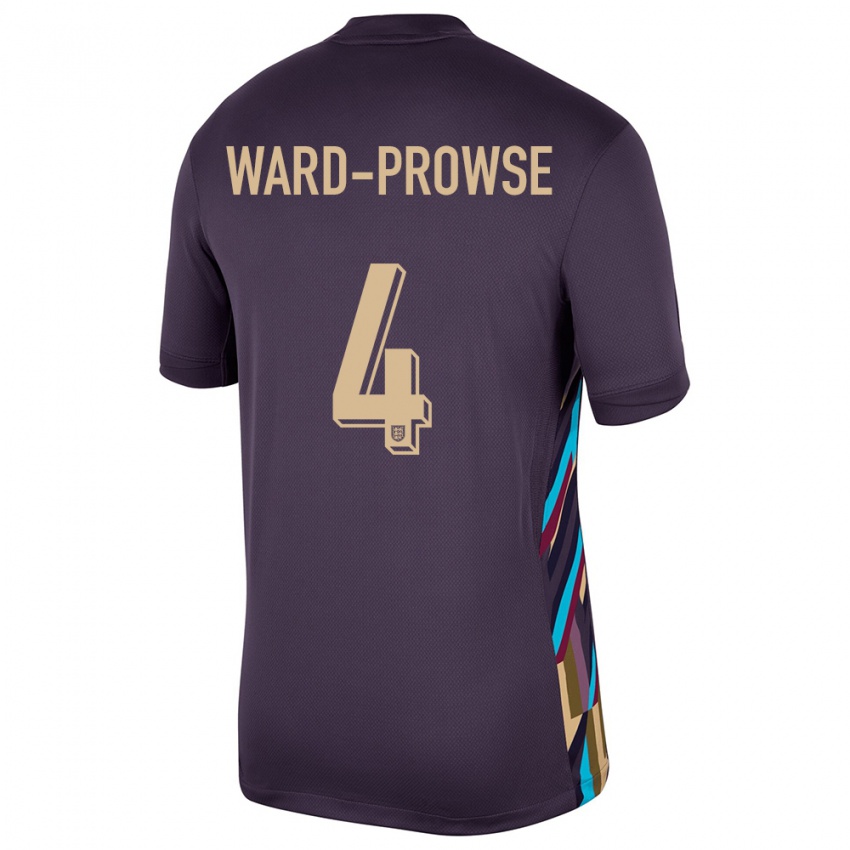 Børn England James Ward-Prowse #4 Mørk Rosin Udebane Spillertrøjer 24-26 Trøje T-Shirt