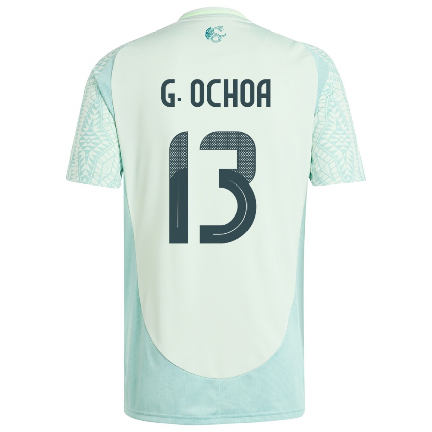 Børn Mexico Guillermo Ochoa #13 Linen Grøn Udebane Spillertrøjer 24-26 Trøje T-Shirt