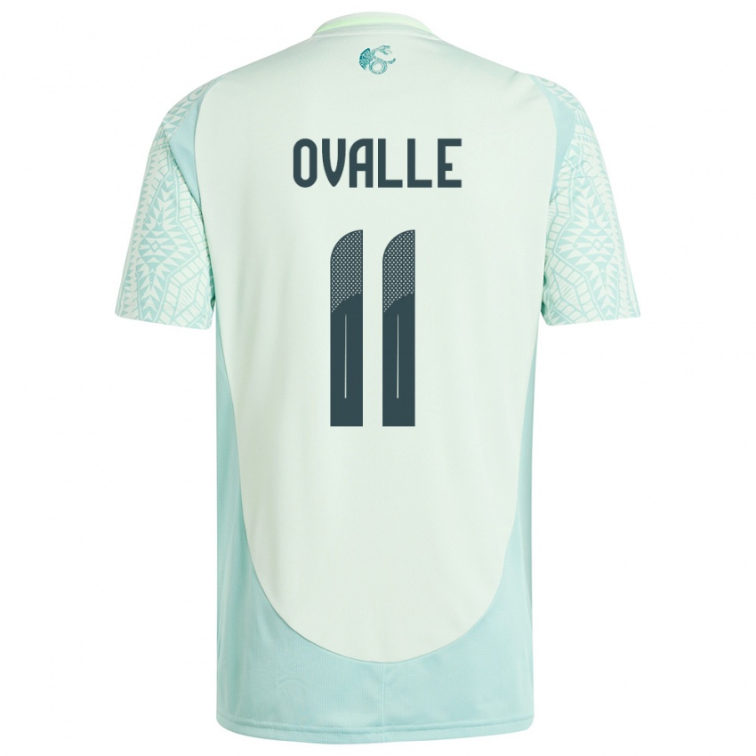 Børn Mexico Lizbeth Ovalle #11 Linen Grøn Udebane Spillertrøjer 24-26 Trøje T-Shirt