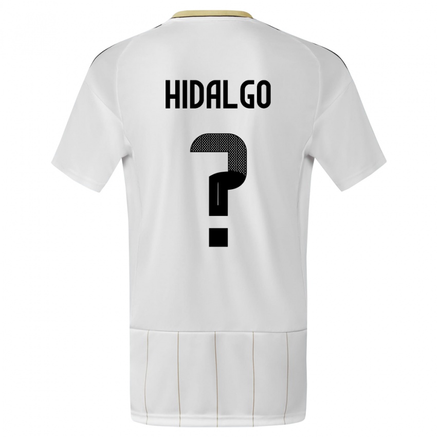 Børn Costa Rica Pablo Hidalgo #0 Hvid Udebane Spillertrøjer 24-26 Trøje T-Shirt