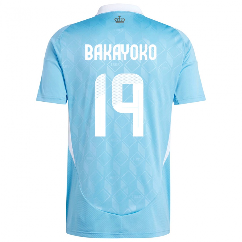 Børn Belgien Johan Bakayoko #19 Blå Udebane Spillertrøjer 24-26 Trøje T-Shirt