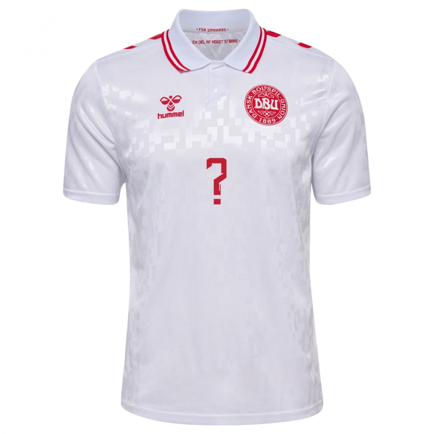 Børn Danmark Aske Andrésen #0 Hvid Udebane Spillertrøjer 24-26 Trøje T-Shirt