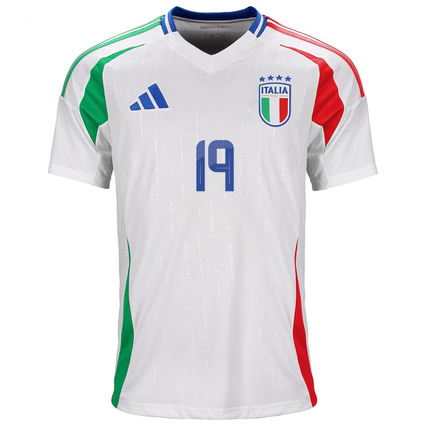 Børn Italien Matteo Politano #19 Hvid Udebane Spillertrøjer 24-26 Trøje T-Shirt