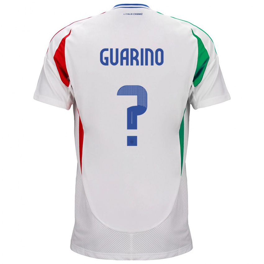 Børn Italien Gabriele Guarino #0 Hvid Udebane Spillertrøjer 24-26 Trøje T-Shirt