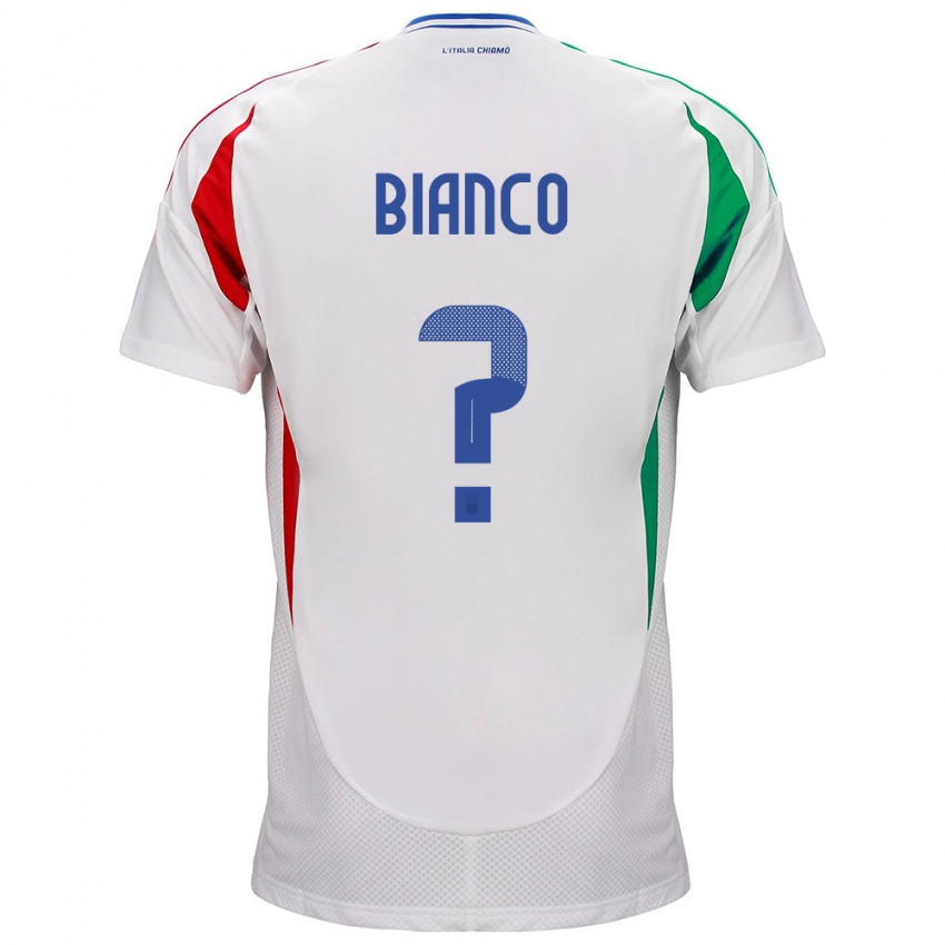 Børn Italien Alessandro Bianco #0 Hvid Udebane Spillertrøjer 24-26 Trøje T-Shirt