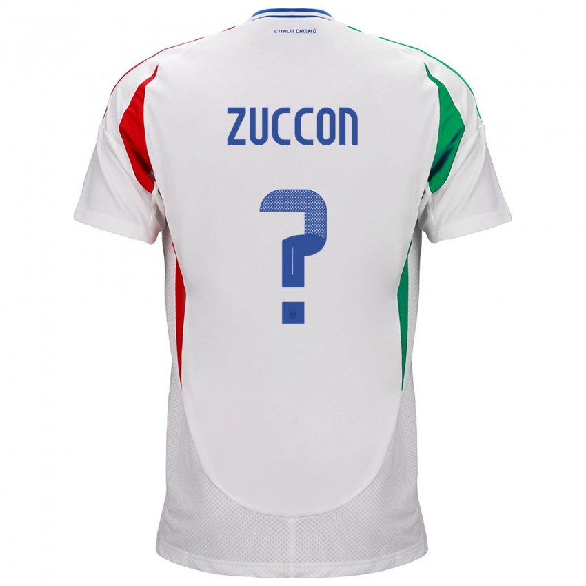 Børn Italien Federico Zuccon #0 Hvid Udebane Spillertrøjer 24-26 Trøje T-Shirt