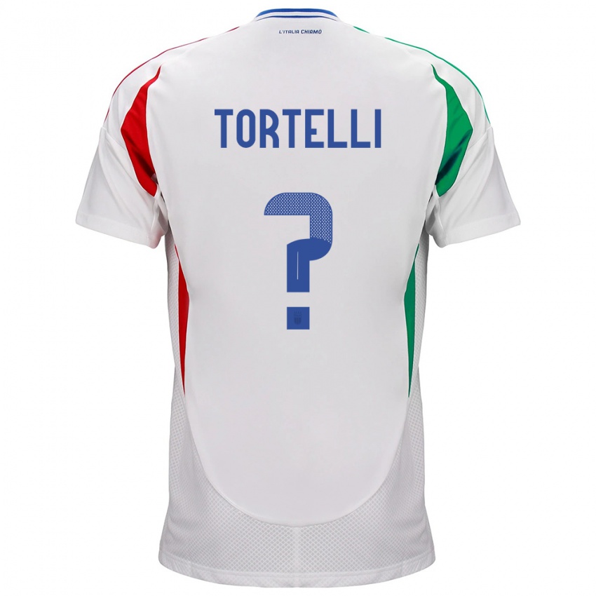 Børn Italien Alice Tortelli #0 Hvid Udebane Spillertrøjer 24-26 Trøje T-Shirt