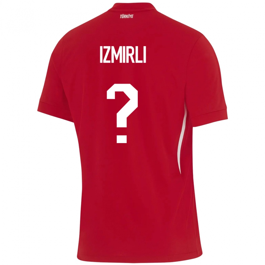 Børn Tyrkiet Ege İzmirli #0 Rød Udebane Spillertrøjer 24-26 Trøje T-Shirt