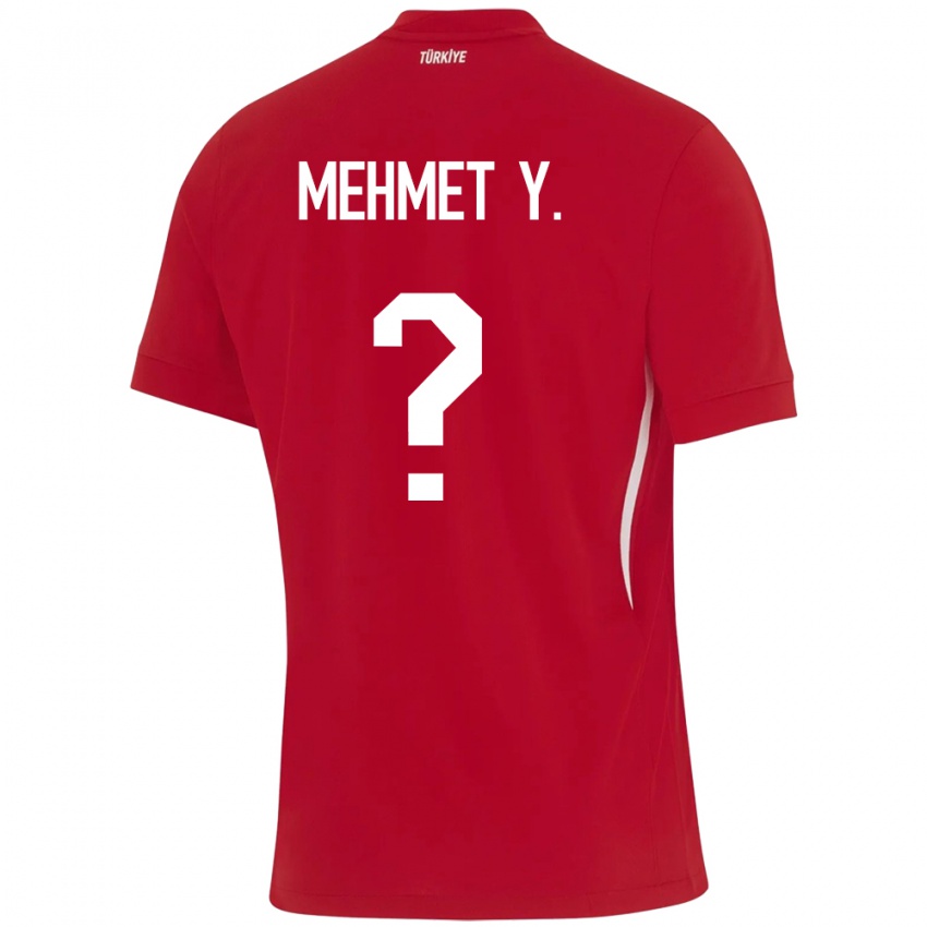 Børn Tyrkiet Mehmet Yildirim #0 Rød Udebane Spillertrøjer 24-26 Trøje T-Shirt