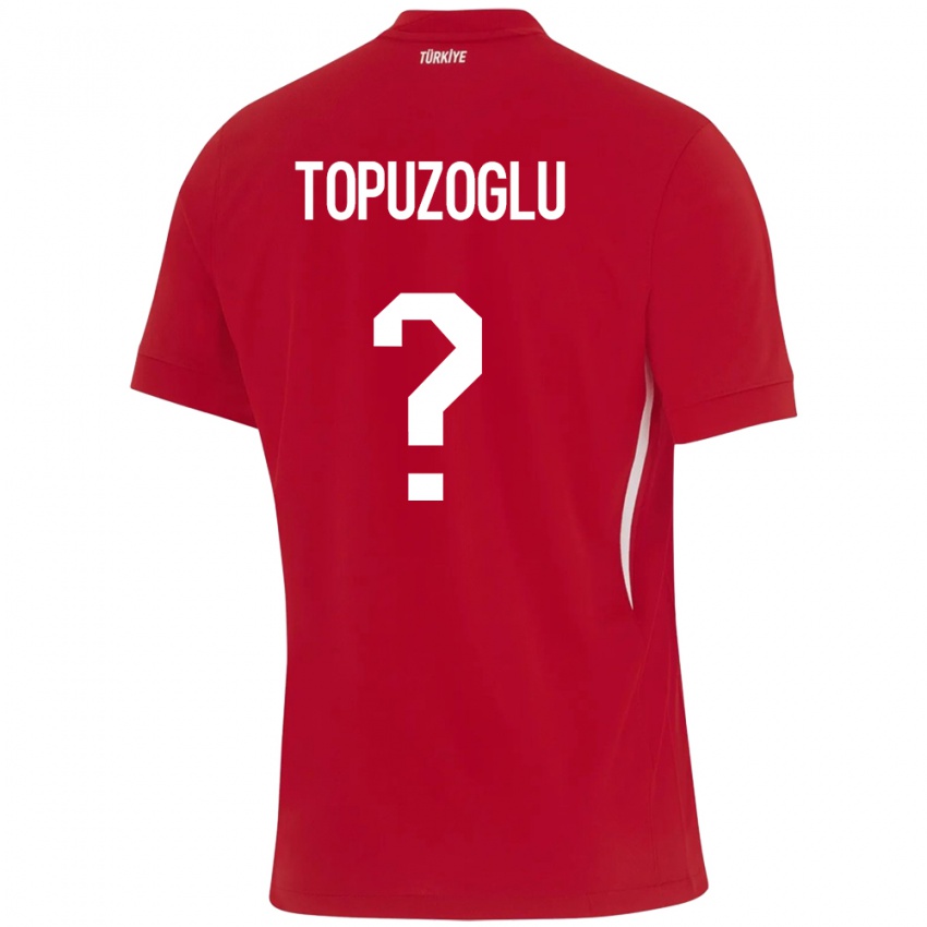 Børn Tyrkiet Berna Topuzoğlu #0 Rød Udebane Spillertrøjer 24-26 Trøje T-Shirt