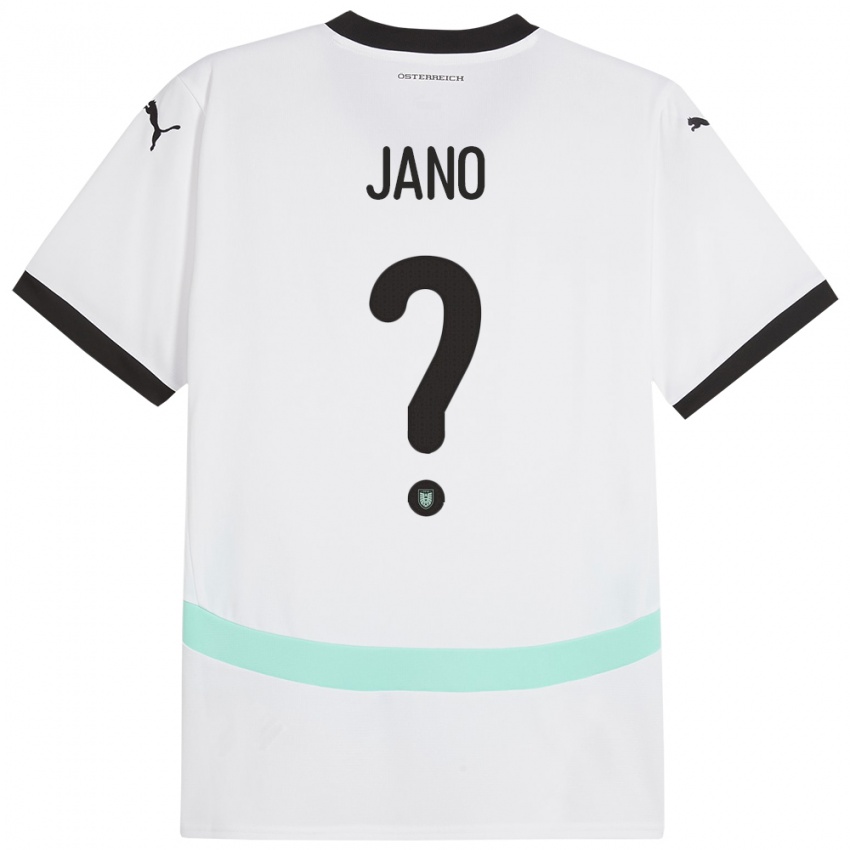 Børn Østrig Zeteny Jano #0 Hvid Udebane Spillertrøjer 24-26 Trøje T-Shirt