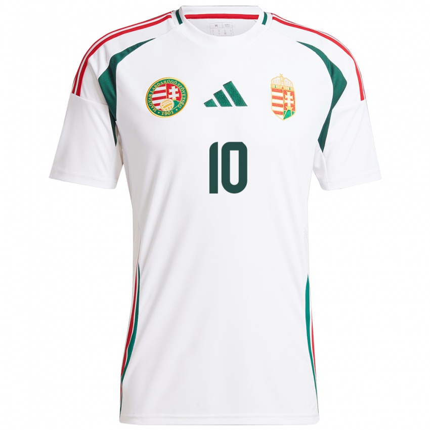 Børn Ungarn Anna Csiki #10 Hvid Udebane Spillertrøjer 24-26 Trøje T-Shirt