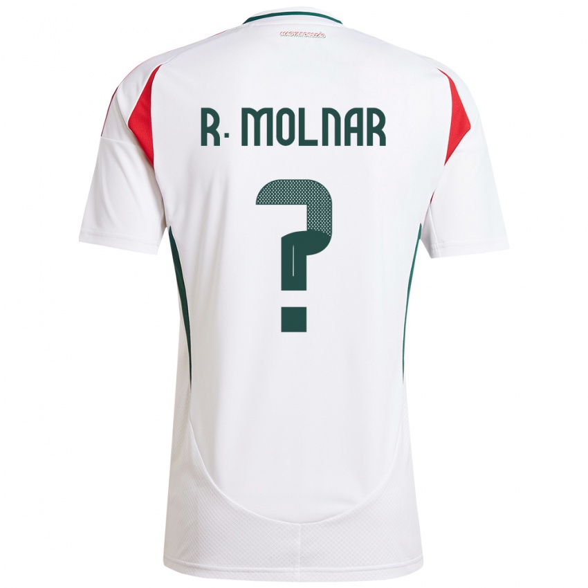 Børn Ungarn Rajmund Molnár #0 Hvid Udebane Spillertrøjer 24-26 Trøje T-Shirt