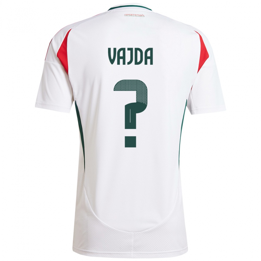 Børn Ungarn Botond Vajda #0 Hvid Udebane Spillertrøjer 24-26 Trøje T-Shirt