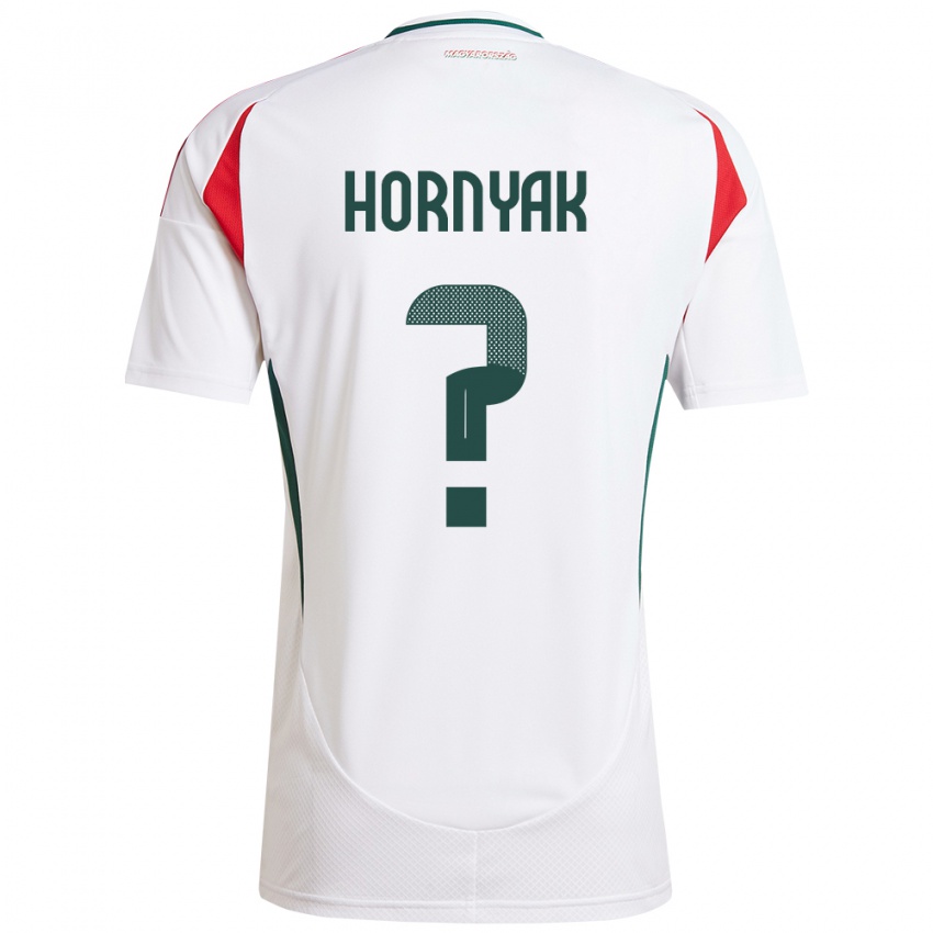 Børn Ungarn Csaba Hornyák #0 Hvid Udebane Spillertrøjer 24-26 Trøje T-Shirt