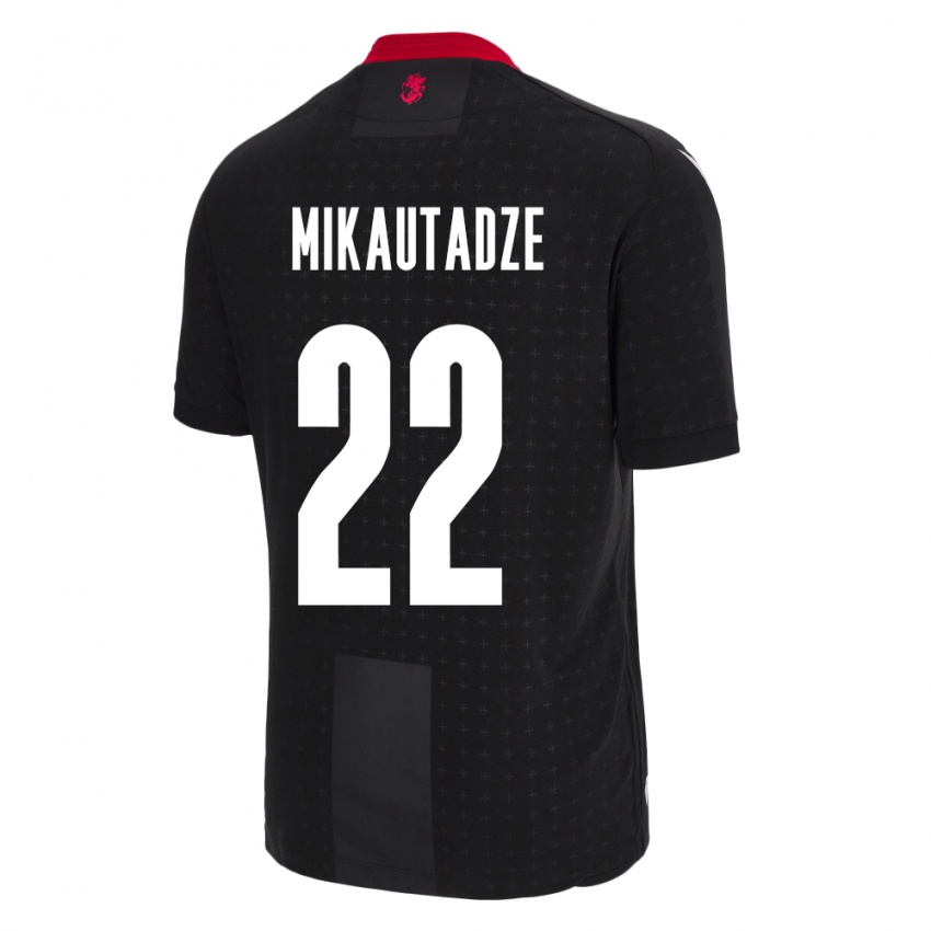 Børn Georgia Georges Mikautadze #22 Sort Udebane Spillertrøjer 24-26 Trøje T-Shirt