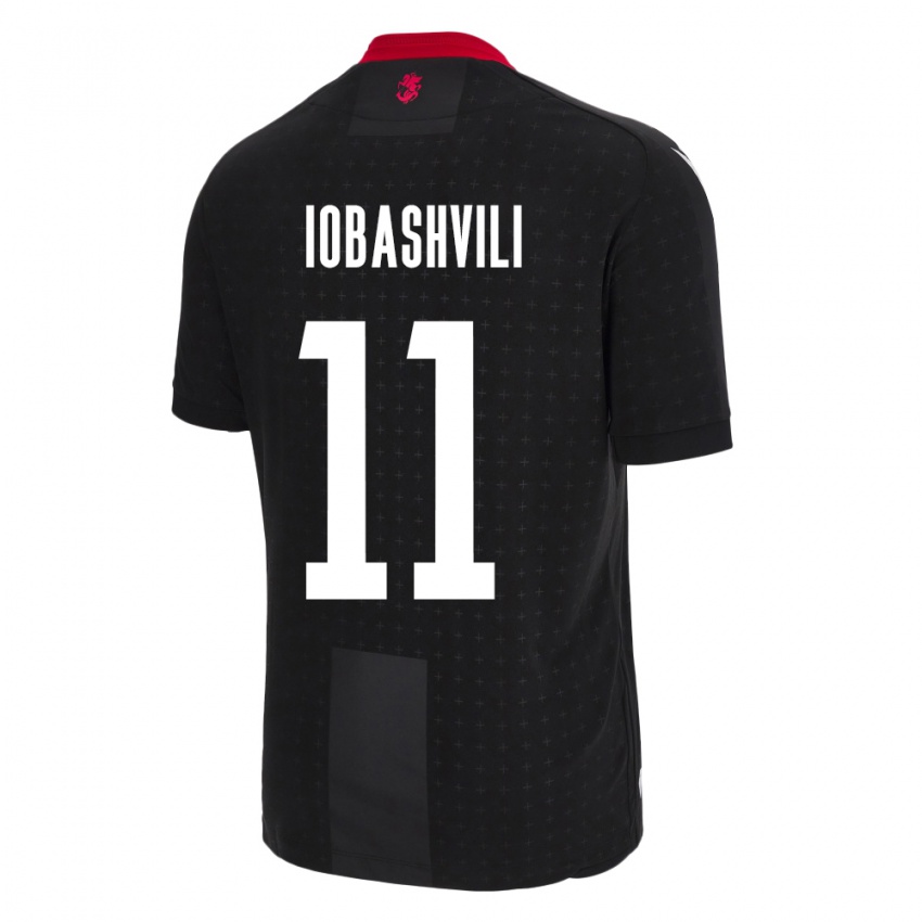 Børn Georgia Jaduli Iobashvili #11 Sort Udebane Spillertrøjer 24-26 Trøje T-Shirt