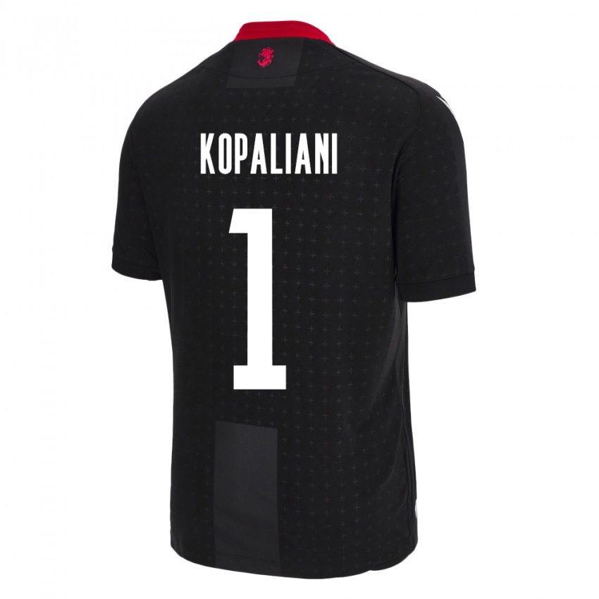 Børn Georgia Soso Kopaliani #1 Sort Udebane Spillertrøjer 24-26 Trøje T-Shirt