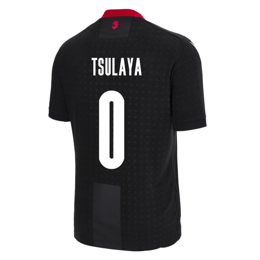 Børn Georgia Ana Tsulaya #0 Sort Udebane Spillertrøjer 24-26 Trøje T-Shirt