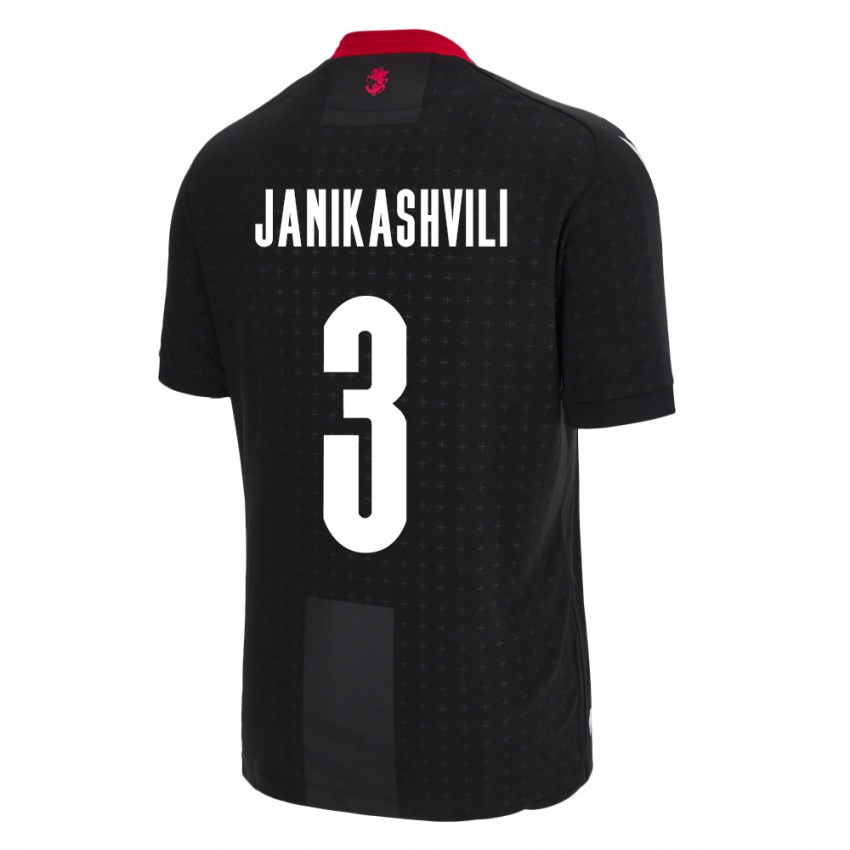 Børn Georgia Mariami Janikashvili #3 Sort Udebane Spillertrøjer 24-26 Trøje T-Shirt