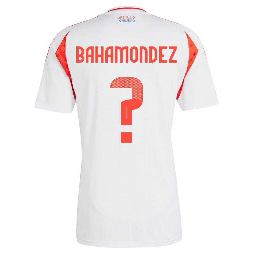 Børn Chile Taizo Bahamondez #0 Hvid Udebane Spillertrøjer 24-26 Trøje T-Shirt