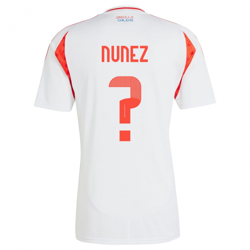 Børn Chile Renato Nuñez #0 Hvid Udebane Spillertrøjer 24-26 Trøje T-Shirt