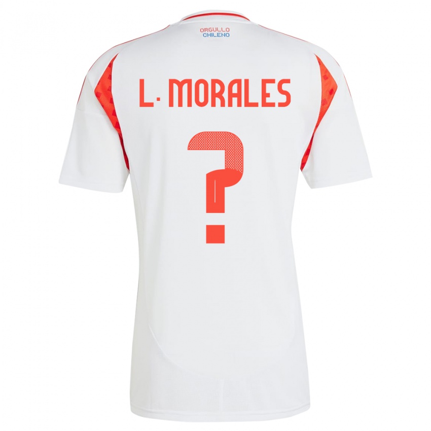 Børn Chile Lauryn Morales #0 Hvid Udebane Spillertrøjer 24-26 Trøje T-Shirt