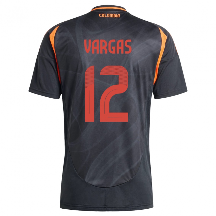 Børn Colombia Camilo Vargas #12 Sort Udebane Spillertrøjer 24-26 Trøje T-Shirt