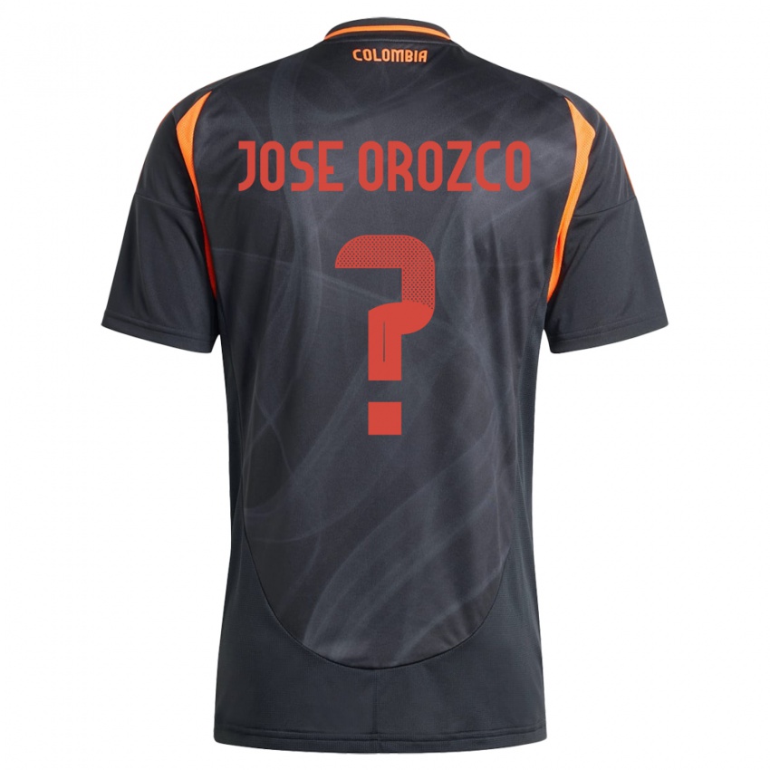 Børn Colombia Juan José Orozco #0 Sort Udebane Spillertrøjer 24-26 Trøje T-Shirt