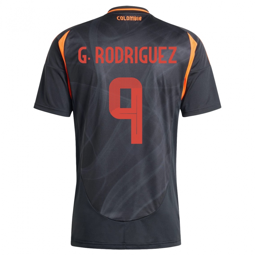 Børn Colombia Gabriela Rodríguez #9 Sort Udebane Spillertrøjer 24-26 Trøje T-Shirt