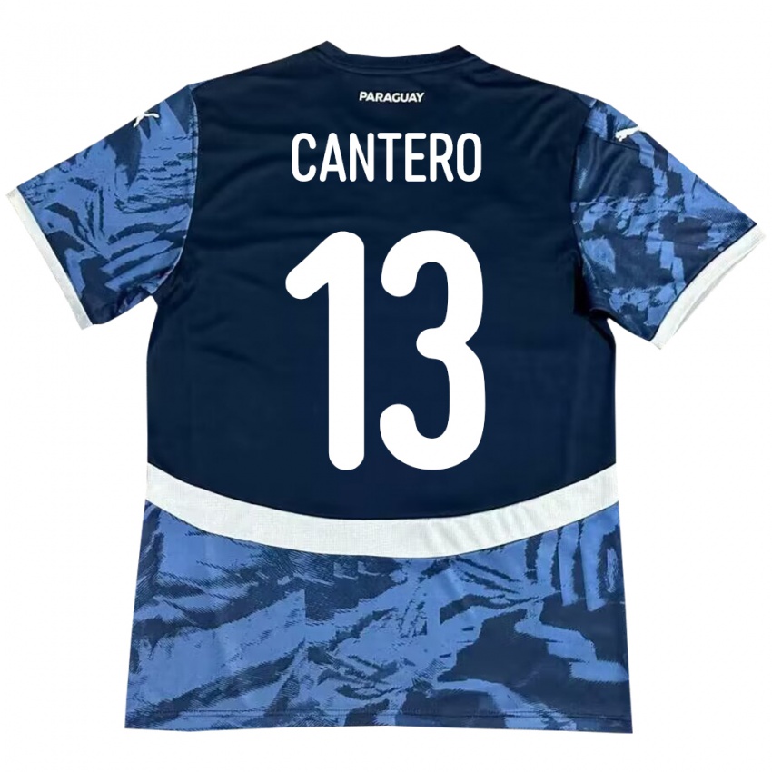 Børn Paraguay Alexis Cantero #13 Blå Udebane Spillertrøjer 24-26 Trøje T-Shirt