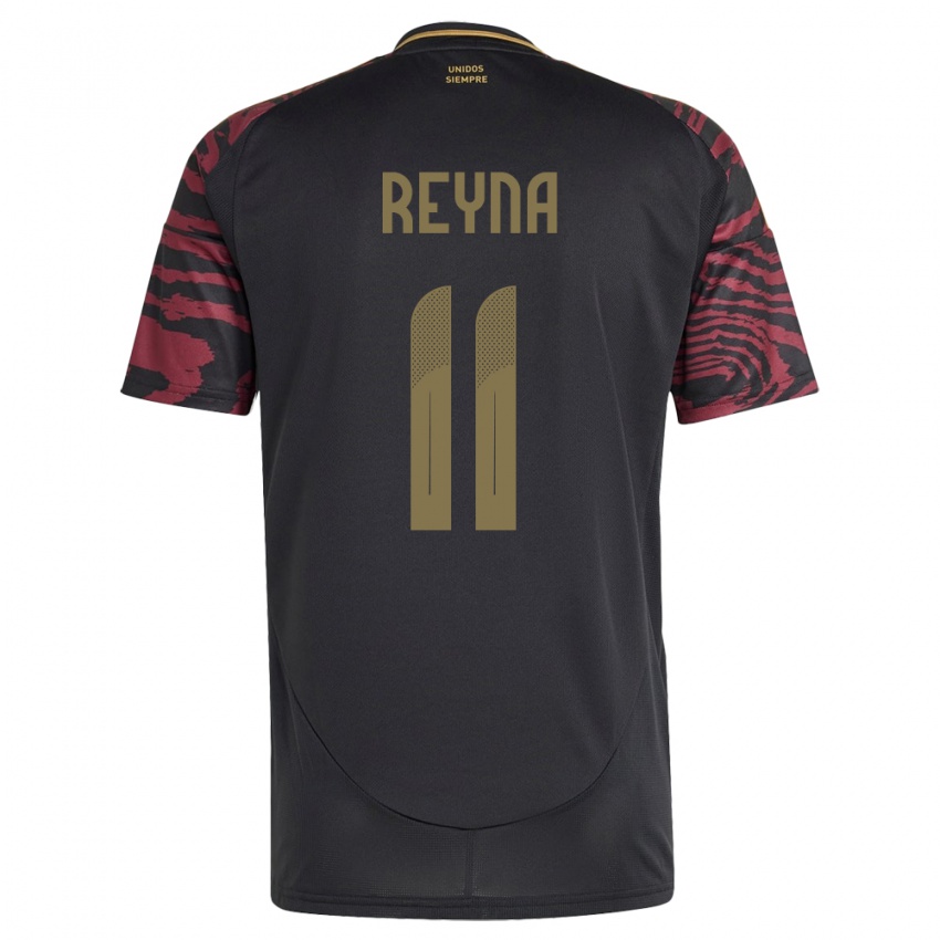 Børn Peru Bryan Reyna #11 Sort Udebane Spillertrøjer 24-26 Trøje T-Shirt