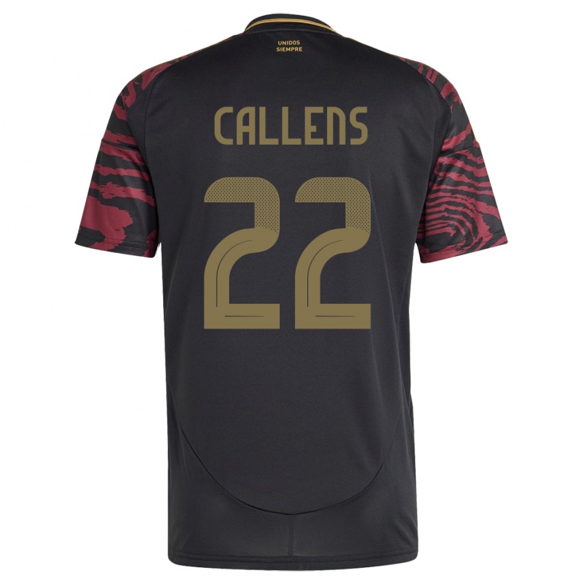 Børn Peru Alexander Callens #22 Sort Udebane Spillertrøjer 24-26 Trøje T-Shirt