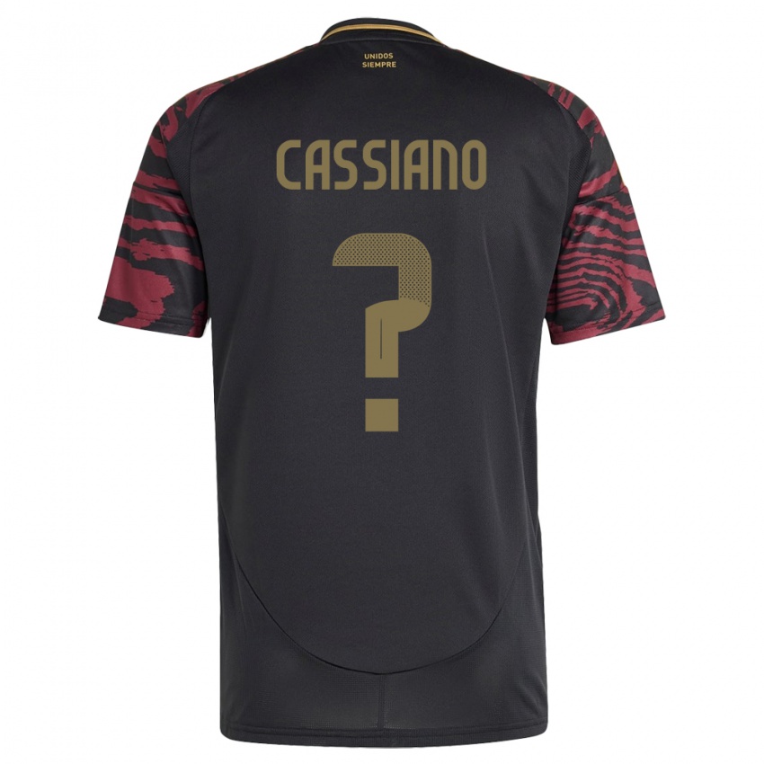 Børn Peru Franshesko Cassiano #0 Sort Udebane Spillertrøjer 24-26 Trøje T-Shirt