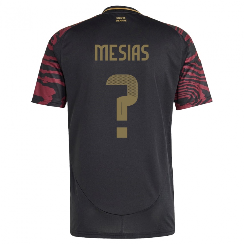 Børn Peru Fabrisio Mesías #0 Sort Udebane Spillertrøjer 24-26 Trøje T-Shirt